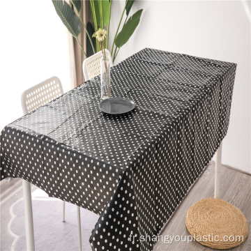 Wholesale couverture de table en plastique polka pois